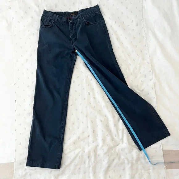 Zara Man Navy Blue Straight-Leg Chino Pants – Classic Fit, Size 34 - Picture 5 of 9